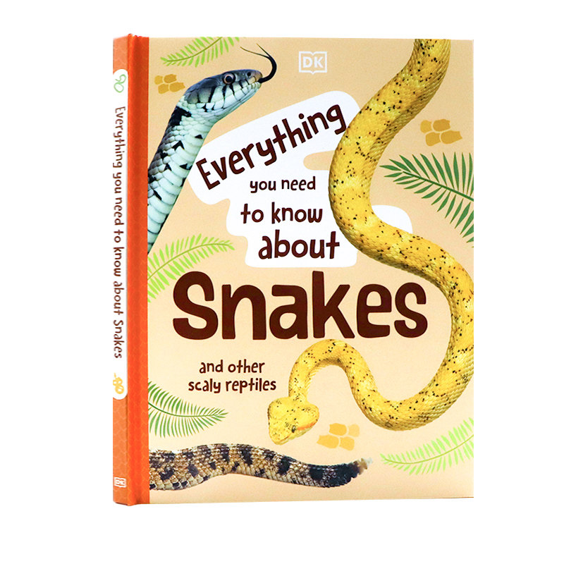 DK出品 关于蛇你需要知道的一切英文原版 Everything You Need to Know About Snakes 儿童爬行动物百科进口书籍精装