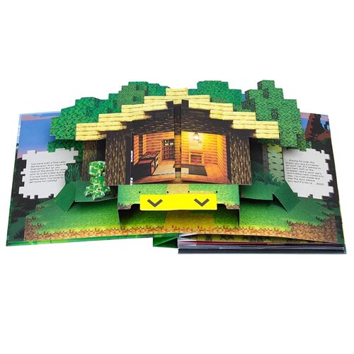 现货我的世界官方立体书英文原版 Minecraft The Official Pop-Up Matthew Reinhart 影视同人立体画册插画原画设定集正版进口书籍 - 图2