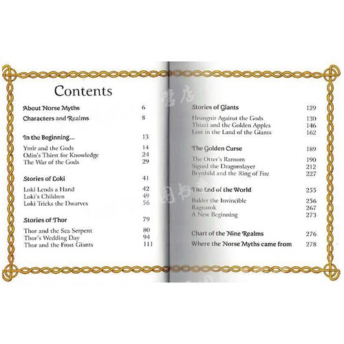 北欧神话故事集 进口英文原版 The Usborne Illustrated Norse Myths 精装全彩插画版 中小学生英语课外阅读绘本图画故事书 - 图1