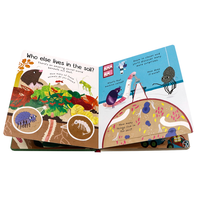 Usborne出品问与答翻翻书系列我为什么需要虫子英文原版绘本First Questions & Answers: Why do we need worms?亲子共读幼儿读本