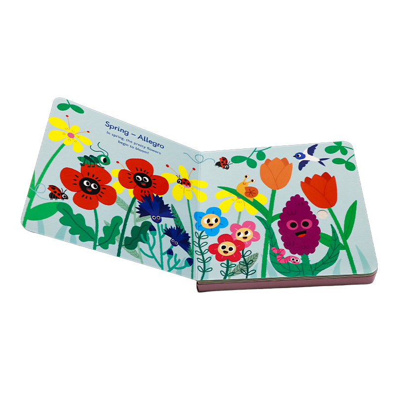 触摸发声书系列英文原版聆听音乐小小音乐厅 四季海边 Listen to the Music Seasons Seaside幼儿童乐感启蒙早教音乐纸板书会发声 - 图1