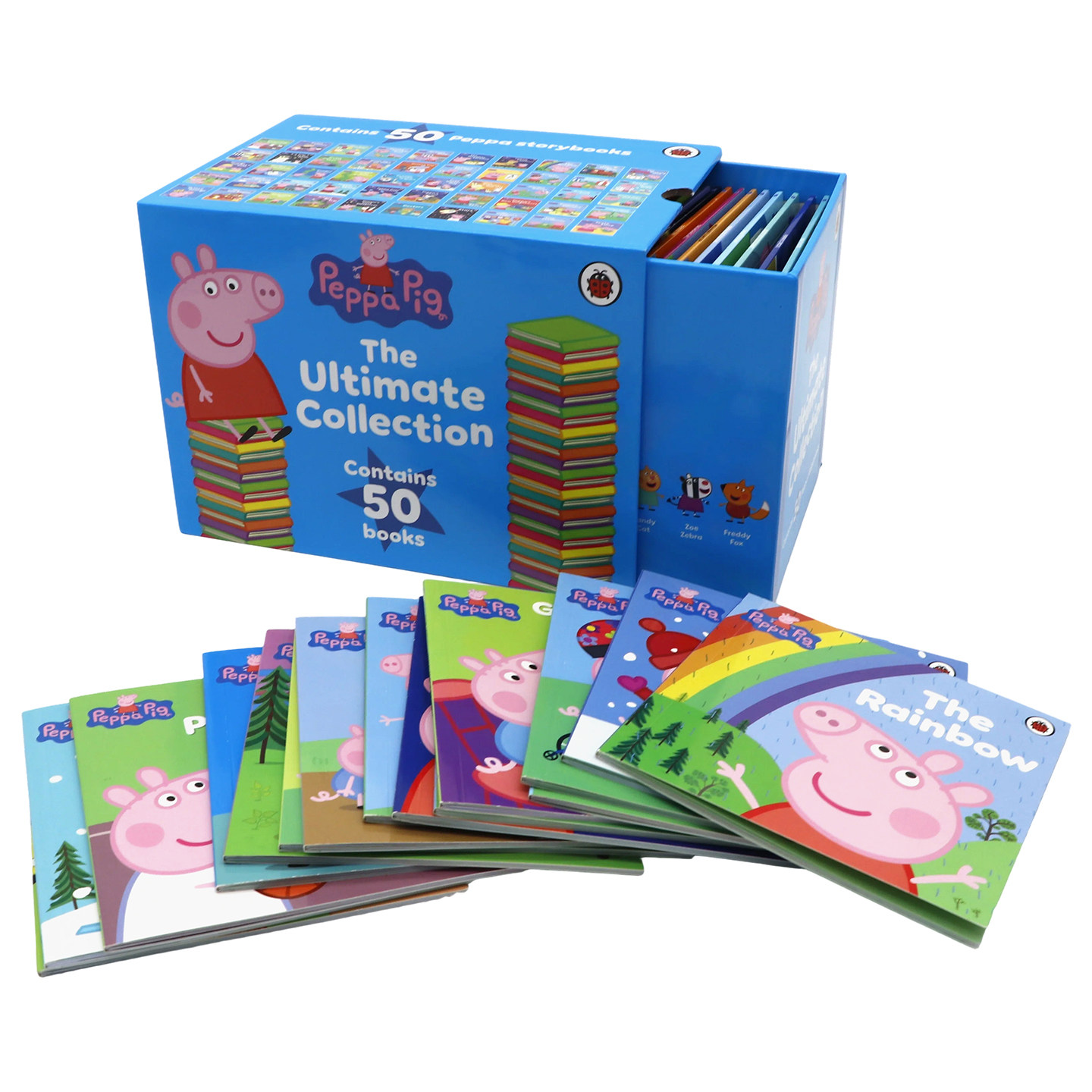 送音频50册全套装小猪佩奇英文绘本原版 peppa pig动画片图画英文书 儿童英语启蒙故事书 幼儿粉红猪小妹佩佩猪宝宝早教益智读物