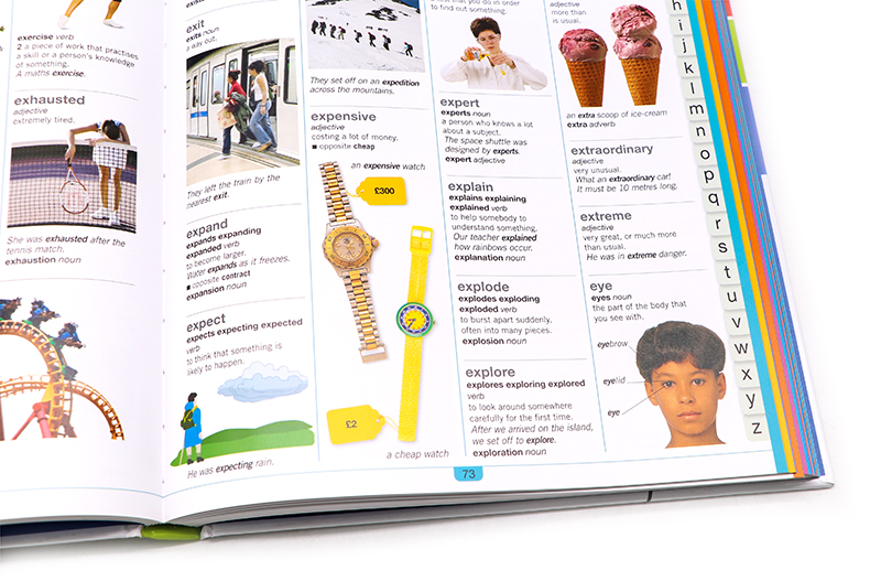 DK儿童图解字典词典英文原版 Children's Illustrated Dictionary中小学生英语常用词汇学习工具书 彩色插图 英英注释教材教辅 - 图1