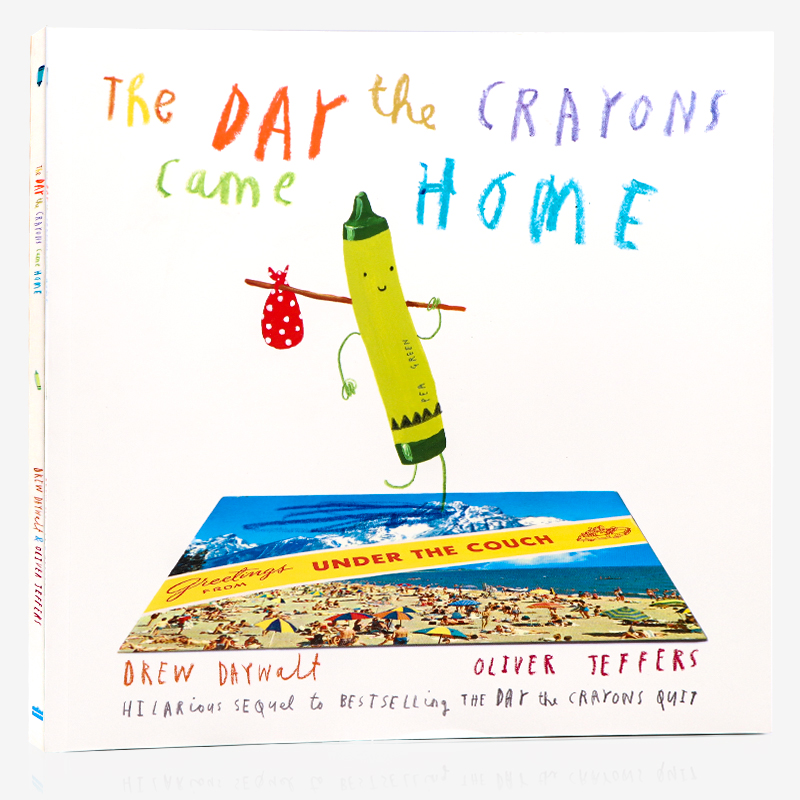 现货小蜡笔大罢工系列3册 英文原版 The Day The Crayons Quit/Came Home名家Oliver Jeffers奥利弗杰弗斯 儿童启蒙认知图画故事书 - 图0