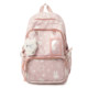 Large capacity cute star backpack women small card transparent
