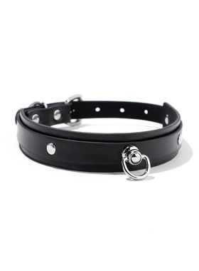 男款牛皮项圈朋克亚文化定制刻字