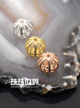 纯银镀金散珠手工配饰