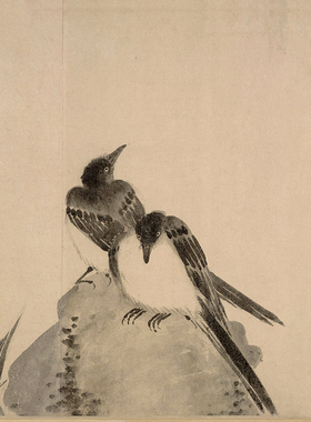 宋法常水墨写生图卷仿古国画手卷书画礼品花鸟画名画复制品字画