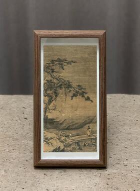 南宋马远山水画摆台画挂画字画