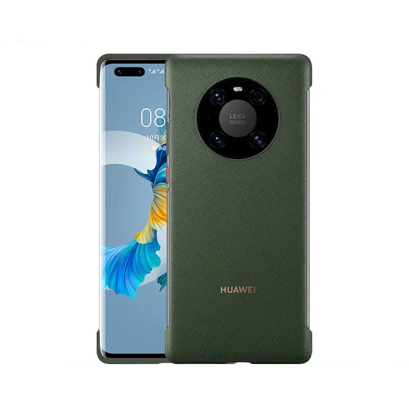 mate40手机壳新品皮革超薄无边框纯色Mate40Epro硅胶保护套全包5G - 图3