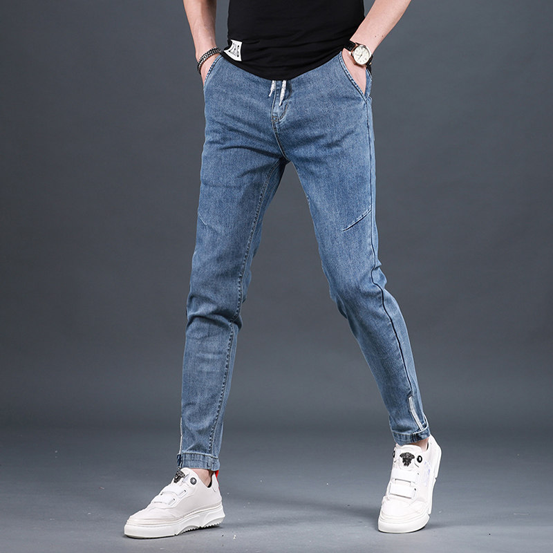 春季百搭新款男士九分裤潮流牛仔裤 范莉泰服饰牛仔裤