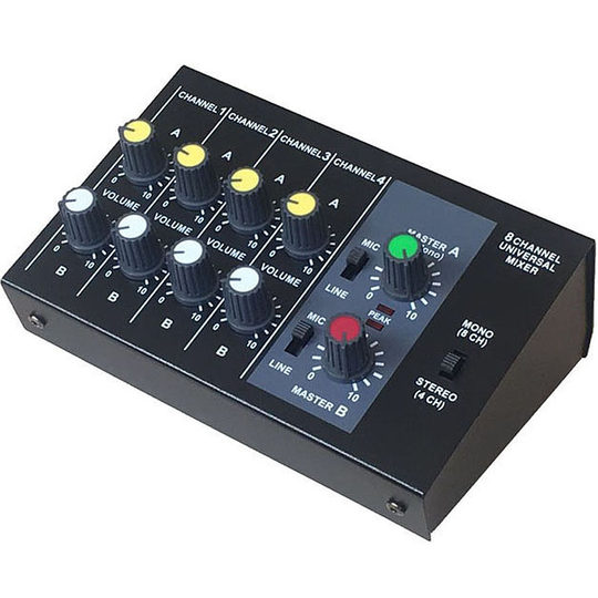 Micrófono de expansión en uno de rama de línea profesional de ocho vías