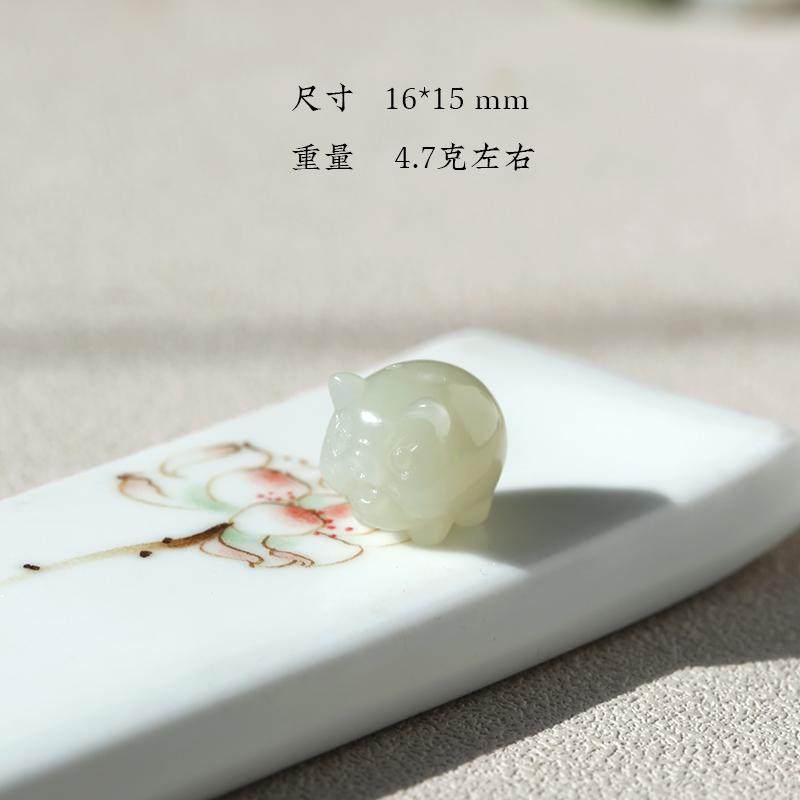 天然和田玉生肖猪吊坠 青白玉山料 属虎六合 属兔 羊三合挂件,淘宝优惠券,粉丝福利购,淘宝优惠卷