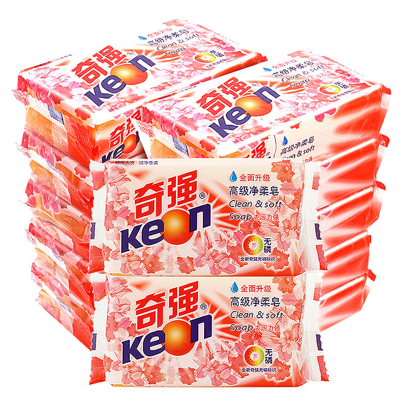 奇强202*12块手洗老促销洗衣皂 奇强星城锦色洗衣皂