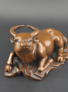 黄铜招财办公室书桌博物架工艺品