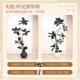 Simulated green plant, black diamond rubber tree, high-end light luxury living room decoration, large indoor potted floor-standing plant ornaments