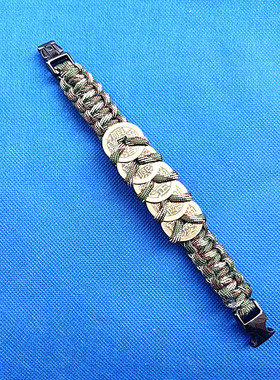 五帝钱铜钱手链旺财运店铺招财