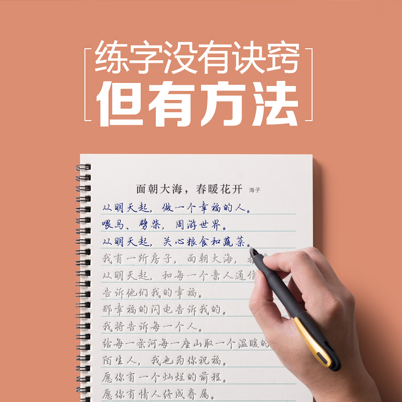 轻奢莫品引导练字法  行书套装行楷字体凹槽字帖成年人速成练字帖字迹自动消失反复使用 - 图3