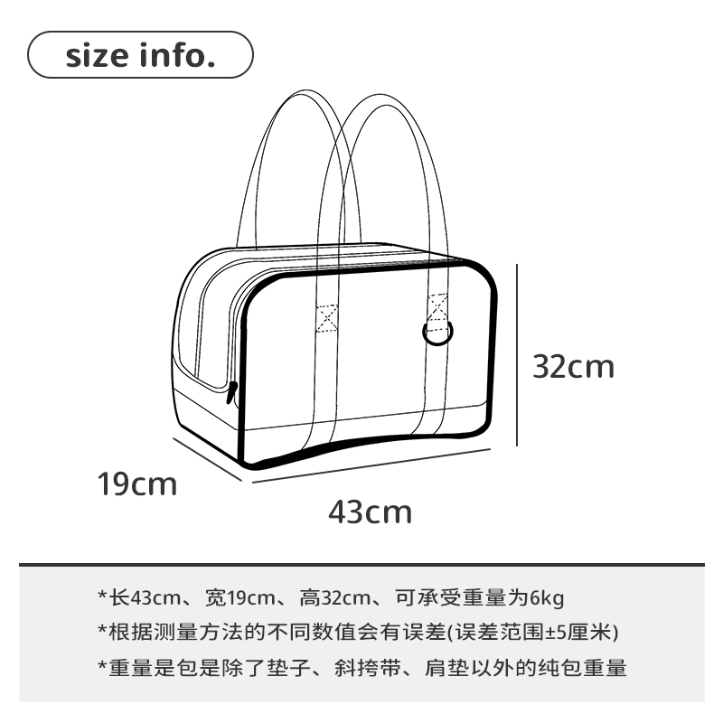 ONECUTE宠物包外出便携包出行透气狗包外出柔软舒适单肩手提猫包 - 图2