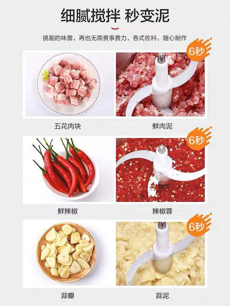 supor苏泊尔尚讯专卖店苏泊尔绞肉机家用电动小型多功能打肉料理机搅拌机碎菜器绞馅碎肉2