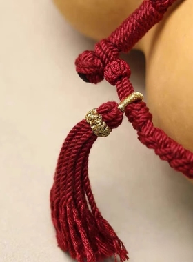 天缘纯手工编织藏式手绳红绳手链棉绳藏绳民族风流苏本命年礼物