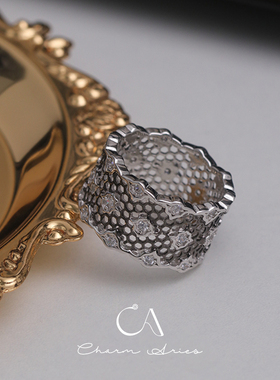 女生S925银欧美个性戒指