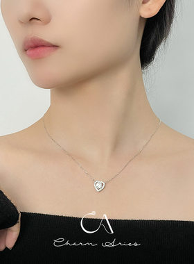 莫桑钻S925锁骨链女甜美百搭项链