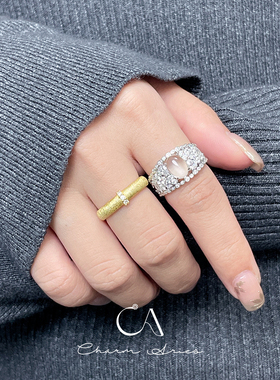 女S925纯银新中式轻奢高级戒指