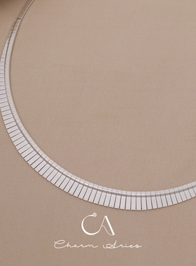 意大利菱形车花工艺闪耀女王项圈