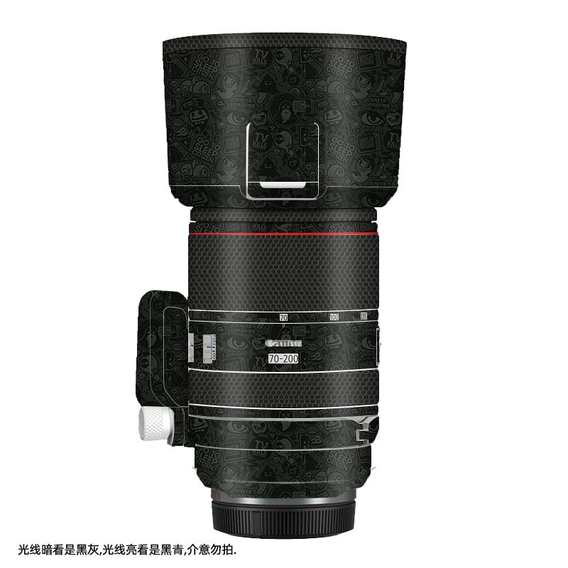 美然 适用于佳能RF70-200 F2.8镜头贴纸 70-200镜头贴纸 中国风卡通 - 图2