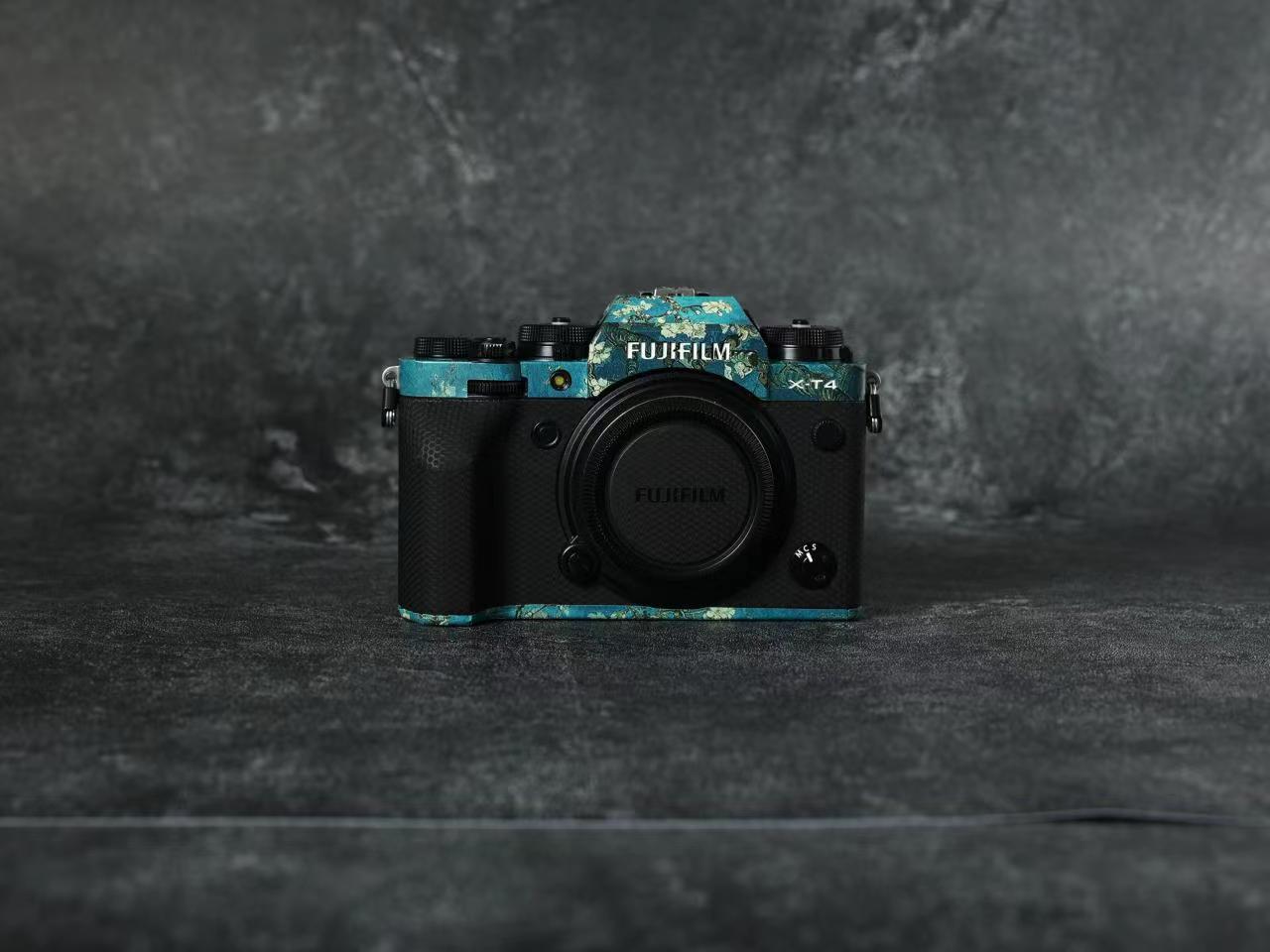 美然 适用于富士XT4/XT5相机机身贴纸 fujiX-T4机身全包保护贴膜 富士xt4/xt5个性保护DIY贴片3M碳纤迷彩贴皮 - 图1