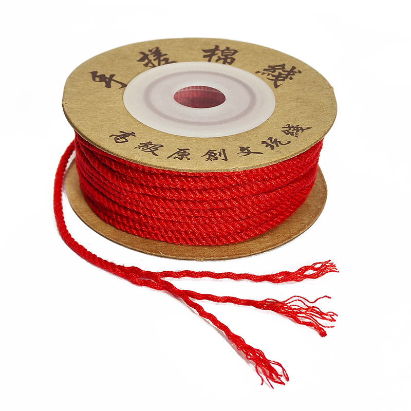 卡简藏式手搓棉线文玩绳菩提佛珠线串珠线棉绳手串编织绳流苏线材 - 图3
