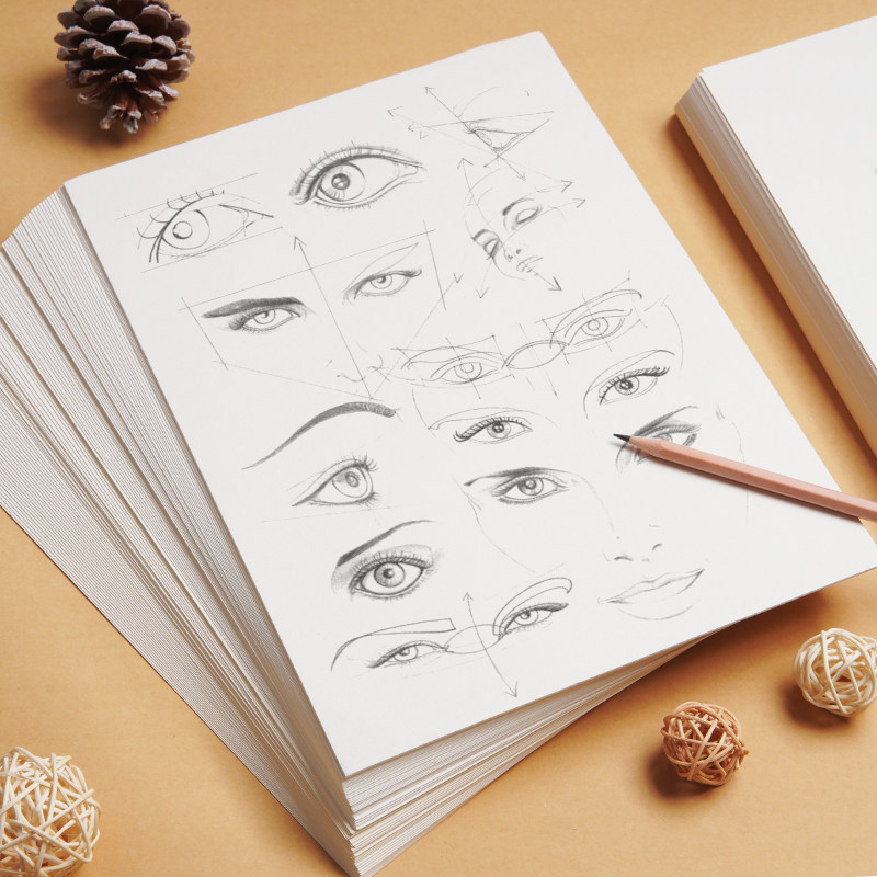 8k素描纸180克50张素描画画纸学生4开绘画纸a3彩铅画纸素描本a4彩铅纸美术生专用纸儿童铅画纸四开速描纸_虎窝淘