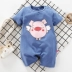 Quần áo bé Xiêm mùa hè cho bé gái phù hợp với bé pyjama công chúa 1 nam 0 tuổi 3 thủy triều 6 tháng 12 mùa hè sơ sinh - Áo liền quần