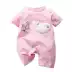 Quần áo bé Xiêm mùa hè cho bé gái phù hợp với bé pyjama công chúa 1 nam 0 tuổi 3 thủy triều 6 tháng 12 mùa hè sơ sinh - Áo liền quần