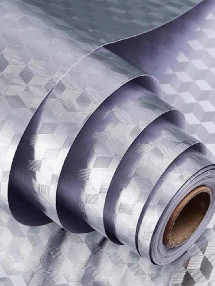 防油贴纸墙面锡箔纸pvc橱柜耐高温灶台防水壁纸厨房锡纸瓷砖贴,淘宝优惠券,粉丝福利购,淘宝优惠卷