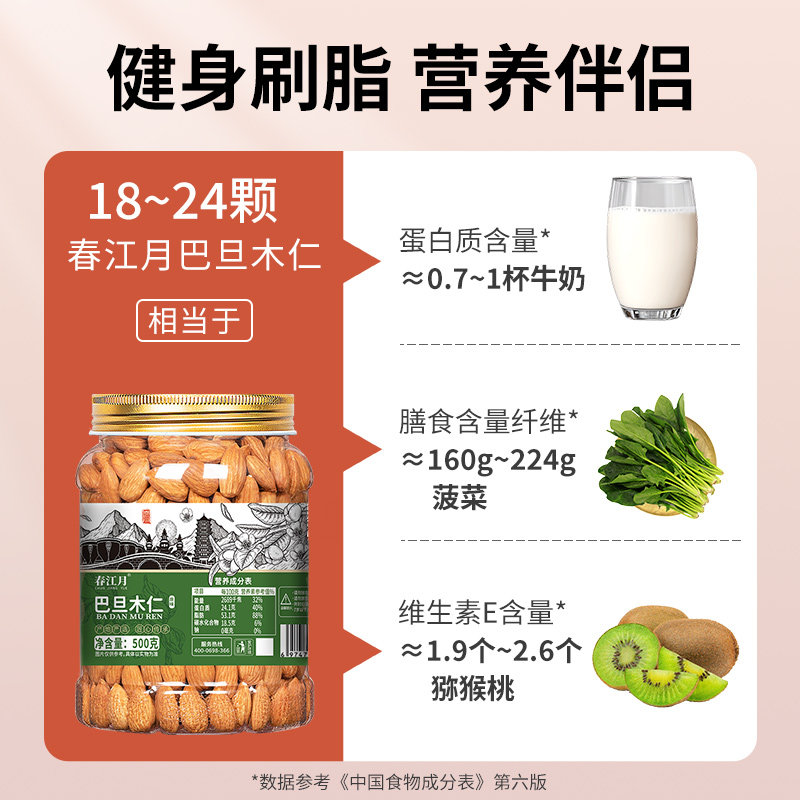 春江月巴旦木仁烘焙专用原味坚果非新疆干果年新货小零食散装批发,淘宝优惠券,粉丝福利购,淘宝优惠卷