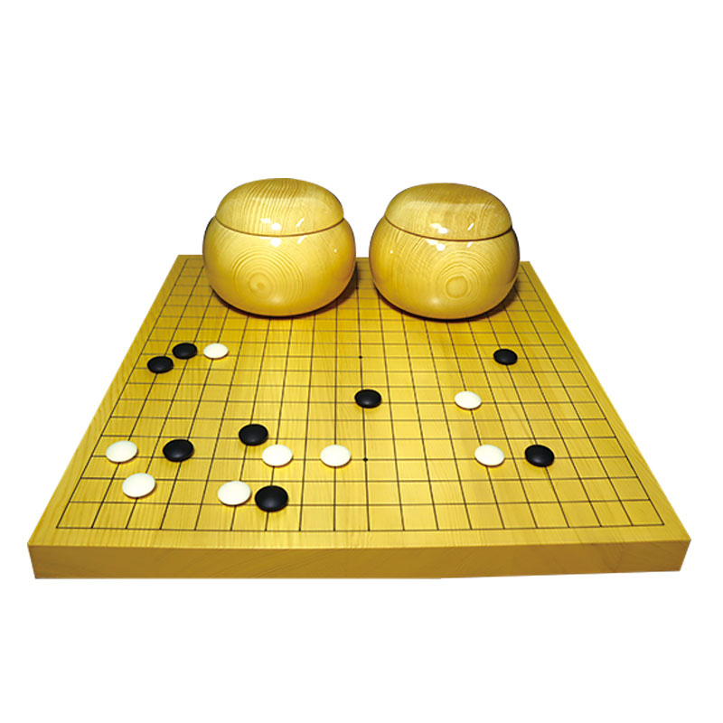 双面老云子日式围棋子天然实木棋罐棋盘天然石 - 图3