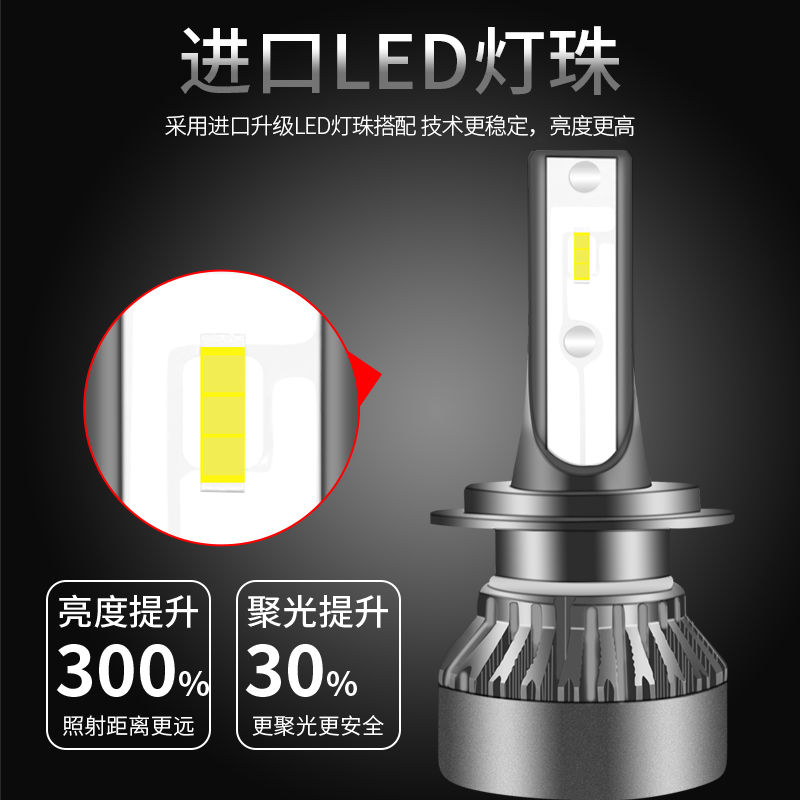 凯迪拉克ATS-L XT5 SRX XTS ATSL LED大灯超亮车灯改装超亮远近光 - 图1