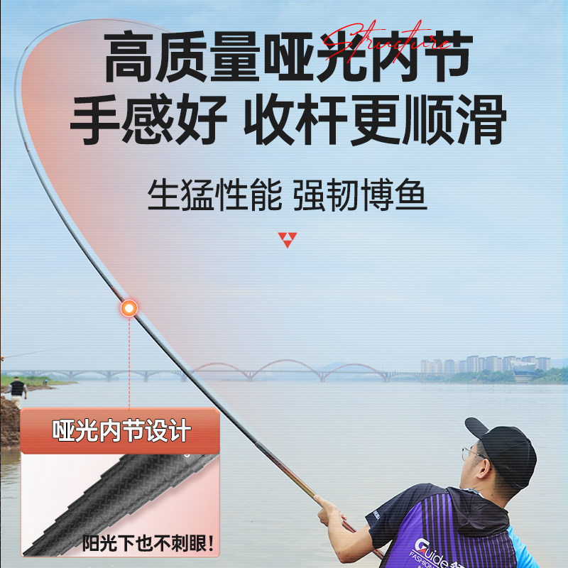 领路人圣火令炮竿传统钓长杆超轻超硬炮杆12打窝竿13米钓鱼竿手竿,淘宝优惠券,粉丝福利购,淘宝优惠卷