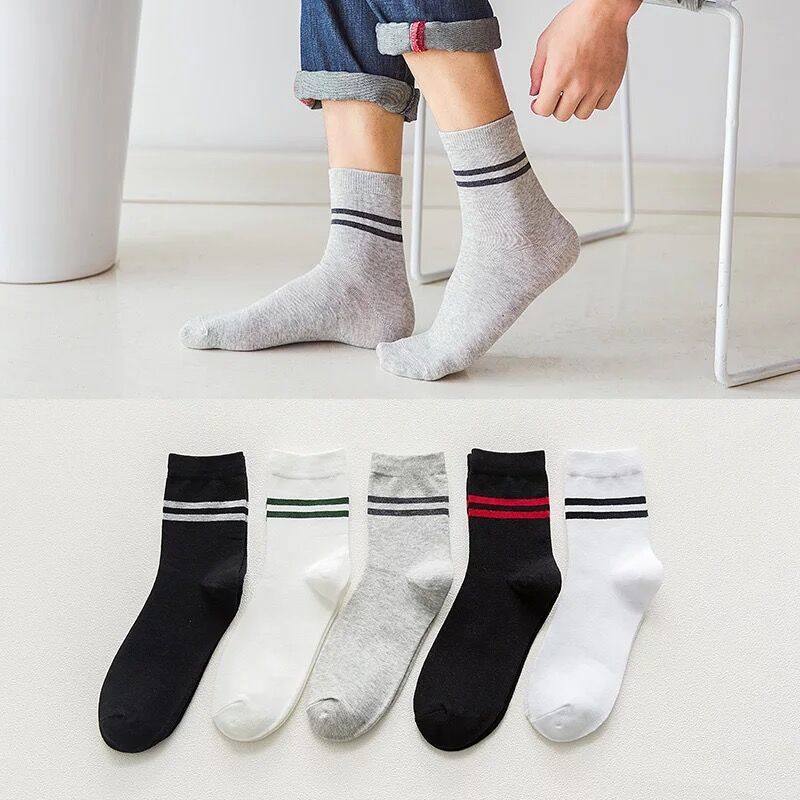 10双装男士短袜中筒 棉同短袜/打底袜/丝袜/美腿袜