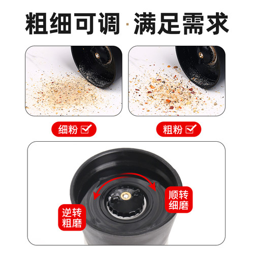 姜老大海盐黑胡椒粒研磨器欧芹大蒜盐低脂柠檬海盐粒西餐牛排调料 - 图2