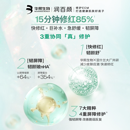 【张艺兴同款】润百颜白纱布面膜2.0屏障调理敏感肌修护补水舒缓 - 图2