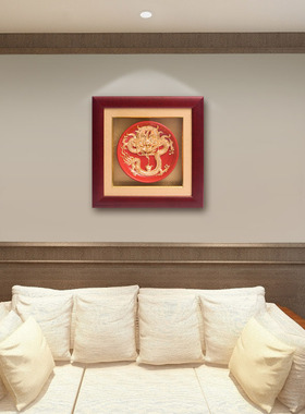 金箔祥龙摆件吉祥物客厅玄关摆件