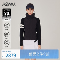 (Professional Golf) HONMA Shirt Golf Apparel Ladies down jacket Collar Collision Color Sport Coat Winter