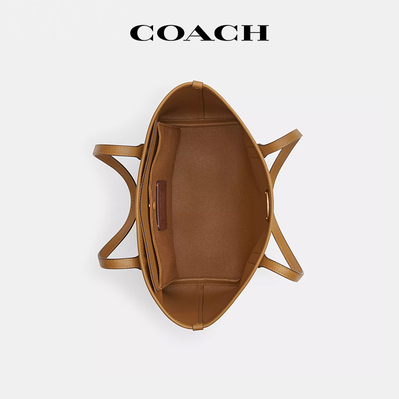 【官方授权】COACH/蔻驰City老花托特包小号经典大容量单肩手提包 - 图3