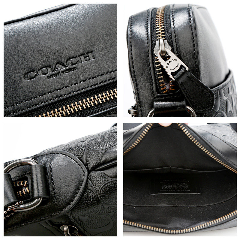 coach /蔻驰男士飞行员皮质斜挎包 云奢汇男士包袋