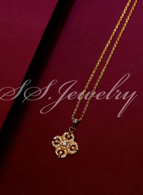 SSJEWELRY十字杵金刚杵项链