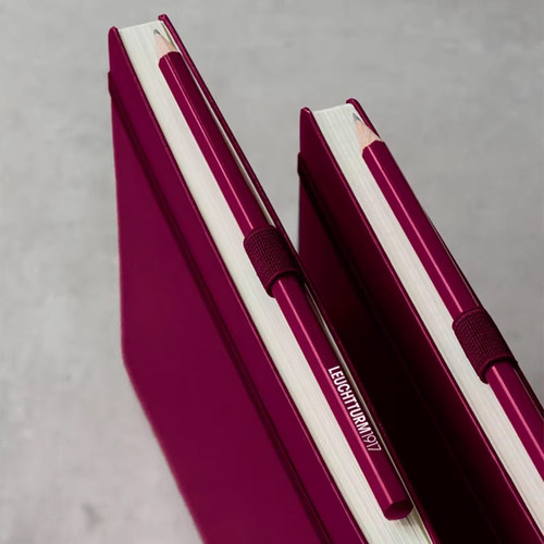 LEUCHTTURM1917德国灯塔笔记本子120g加厚无酸纸a5记事本简约学生商务皮面本硬皮办公笔记本【可定制印名字】 - 图1
