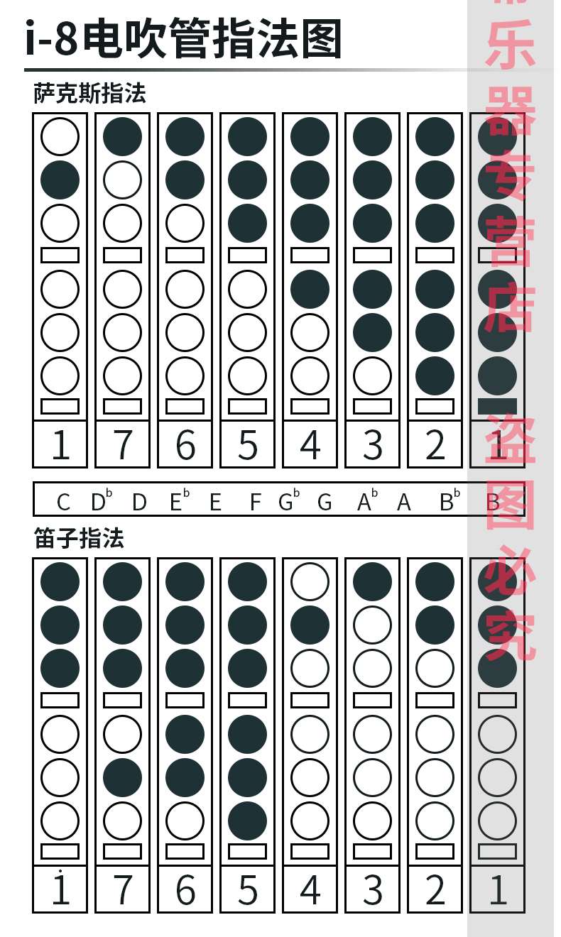 音搭档i9 i8电子吹管葫芦丝笛子电萨克斯长笛乐器电吹管雅思乐 - 图2